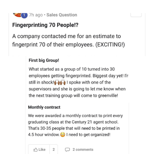 Marketing For Fingerprinting